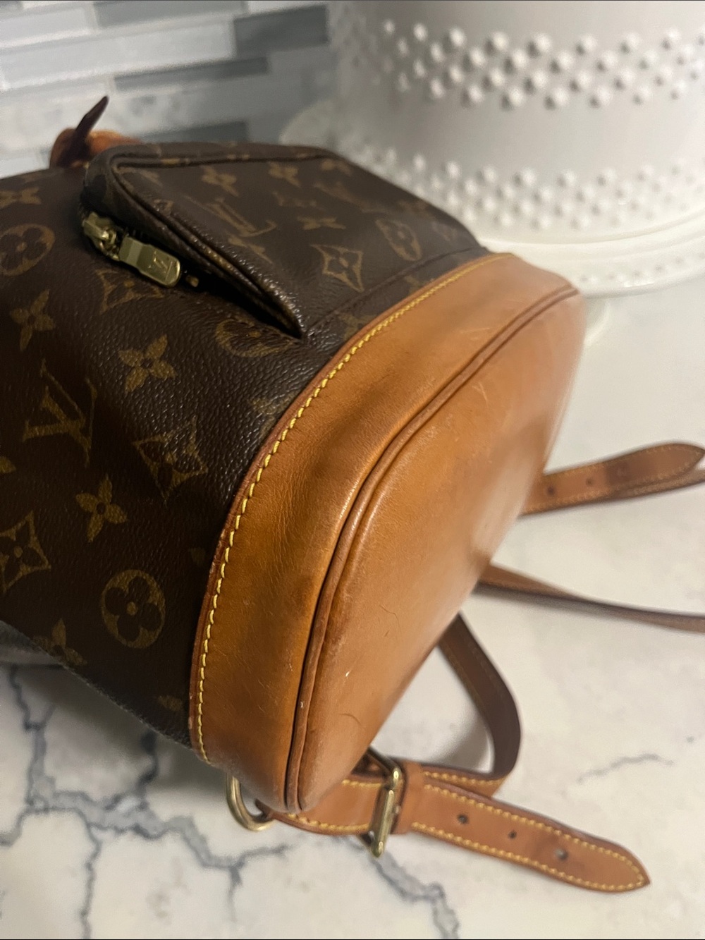 Louis Vuitton Monogram Montsouris MM Women's Backpack Brown - Picture 4 of 15